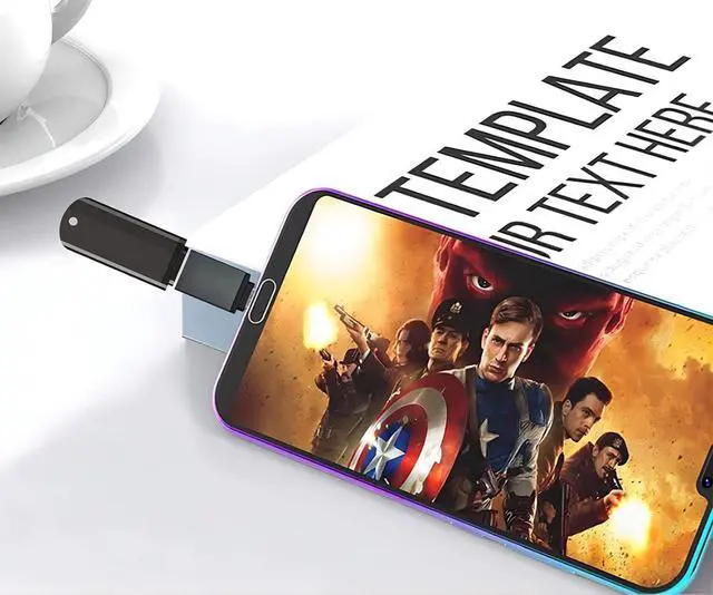 Alt view image 6 of 7 - USB C Adapter Type C Adapter FUDIGO 6-Pack High-Speed USB Type C to USB 3.0 Adapter Converter for MacBook ChromeBook Pixel Nexus 5X Samsung Galaxy More(Black)