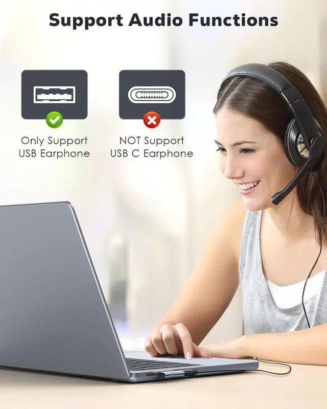 Alt view image 5 of 7 - 2 in 1 USB C to USB 3.2 Adapter with Type-C Charging Port USB C Male to USB Female Adapter OTG Converter for ROG Ally Steam Deck Quest 2 iPhone 15 Series iPad MacBook Type C Devices Gray