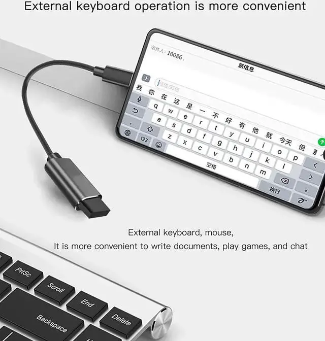 Alt view image 3 of 7 - PRO OTG USB 3.0 Compatible with Samsung Galaxy A15 5G USB-C Adapter True 5Gbps Transfer on Many Devices Backup Drives Gamepads Backup Keyboard Mice Saves & More