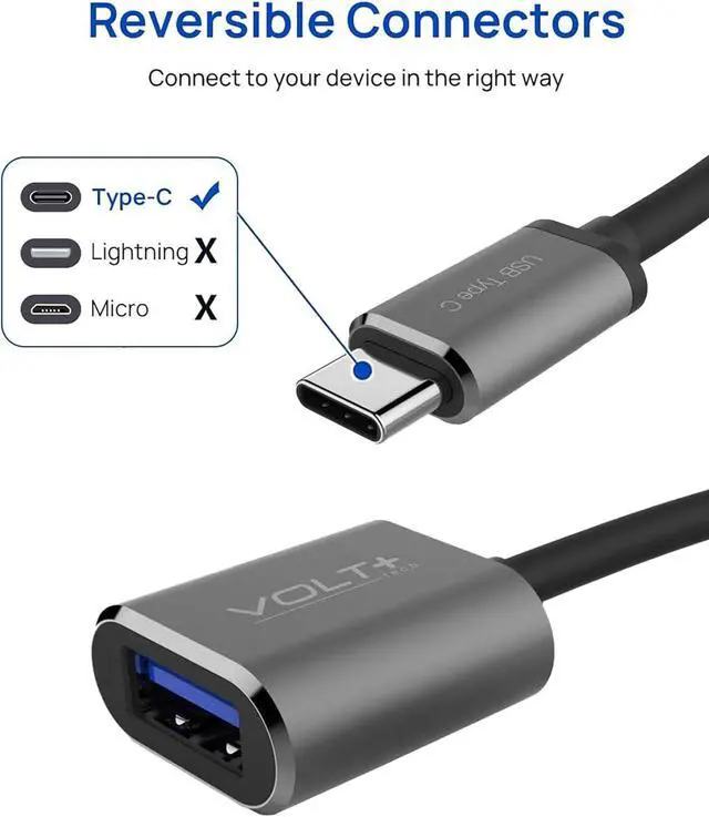 Alt view image 7 of 7 - PRO OTG USB 3.0 Compatible with Samsung Galaxy A15 5G USB-C Adapter True 5Gbps Transfer on Many Devices Backup Drives Gamepads Backup Keyboard Mice Saves & More