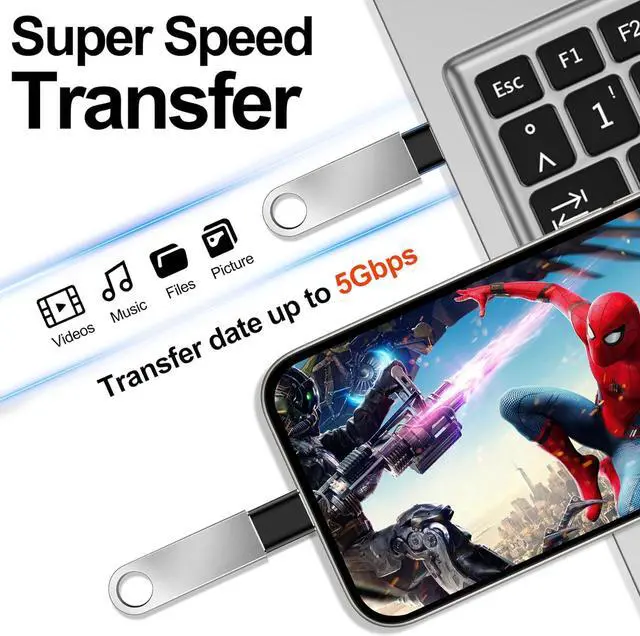 Alt view image 5 of 7 - ?????????? ???????????????? for USB to USB C Adapter with USB C Male to USB 3.0 Female OTG Converter for Apple Watch Ultra 8 9 iPhone 16 15 14 13 Pro Max Samsung S24 Nintendo Switch AirPods iPad