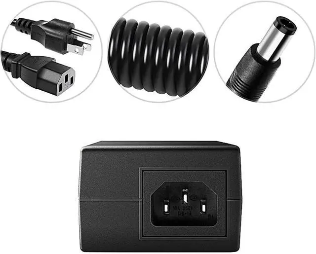 Alt view image 6 of 7 - Power Adapter 12V-4A 3A 2.5A 2A 1.25A 1A AC/DC Power Cord 5.5x2.1mm with 8 Tips Made for Sceptre Monitor Echo Smart Speaker & Display Webcam Router Mini PC Projector CCTV Bluetooth Speaker