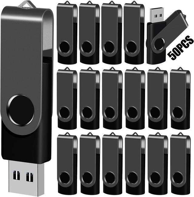 Main image of 8GB USB Flash Drive Bulk Thumb Drives 50 Pack with Lanyards USB 2.0 Jump Drive 8GB Memory Sticks Zip Drive Pen Drive for Storage and Backup Black 50PCS 8GB