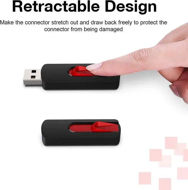Alt view image 3 of 7 - 5 Pack 64GB USB Flash Drive USB 2.0 Memory Stick Thumb Drives Jump Drive Pen Drive for PC Laptop Computer - 64G Multipack