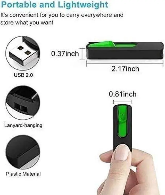 Alt view image 5 of 7 - 5 Pack 64GB USB Flash Drive USB 2.0 Memory Stick Thumb Drives Jump Drive Pen Drive for PC Laptop Computer - 64G Multipack