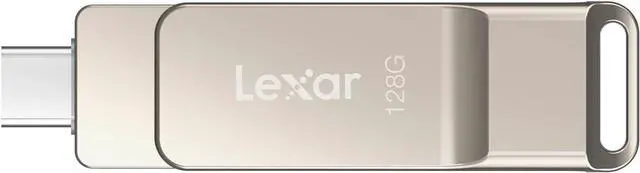 Alt view image 2 of 7 - D40E 128GB Dual Drive USB 3.2 Gen 1 Type-C? Jump Drive USB-C Flash Drive Metal Housing Swivel Design Thumb Drive (LJDD40E128G-BNSNG)