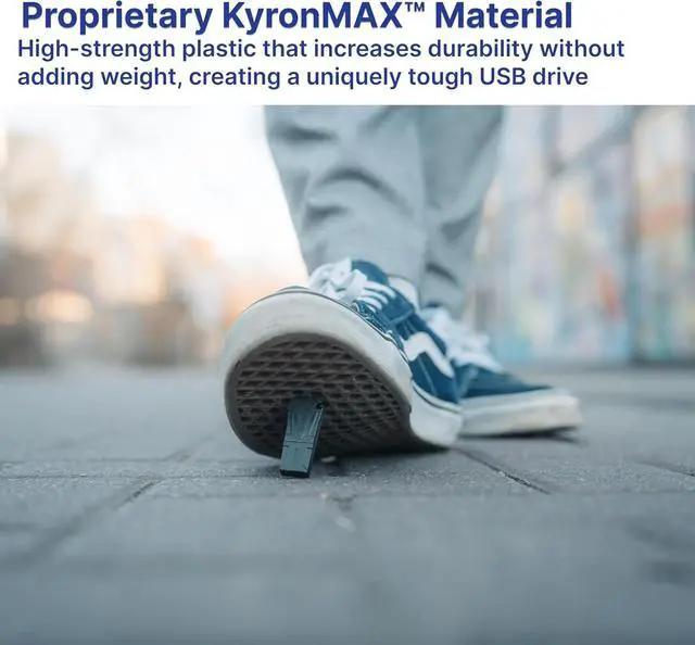 Alt view image 3 of 6 - 64GB ToughMAX USB 2.0 Flash Drive - Extremely Durable Thumb Drive - Black 70058