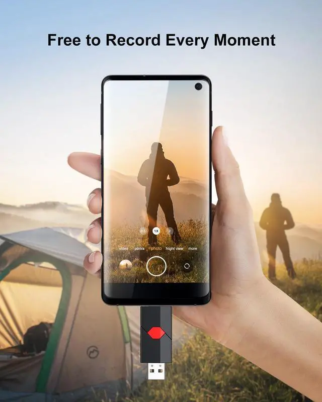 Alt view image 4 of 7 - 128GB USB C Flash Drive Dual Drive Type C + USB A 128GB USB 2.0 Drive Push-Pull USB-C Memory Stick USB C Thumb Drive for iPhone 15 Smartphone Tablet Computer