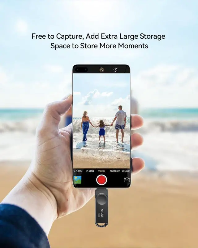 Alt view image 6 of 7 - 128GB USB C Flash Drive Dual Drive USB 3.0 and Type C Thumb Drive Up to 110MB/s Read Metal Waterproof Swivel Design Portable for PC Laptop Tablet Android Smartphone iPhone 15 and More Black