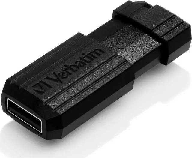 Alt view image 2 of 7 - 8GB Pinstripe USB Flash Drive - Black