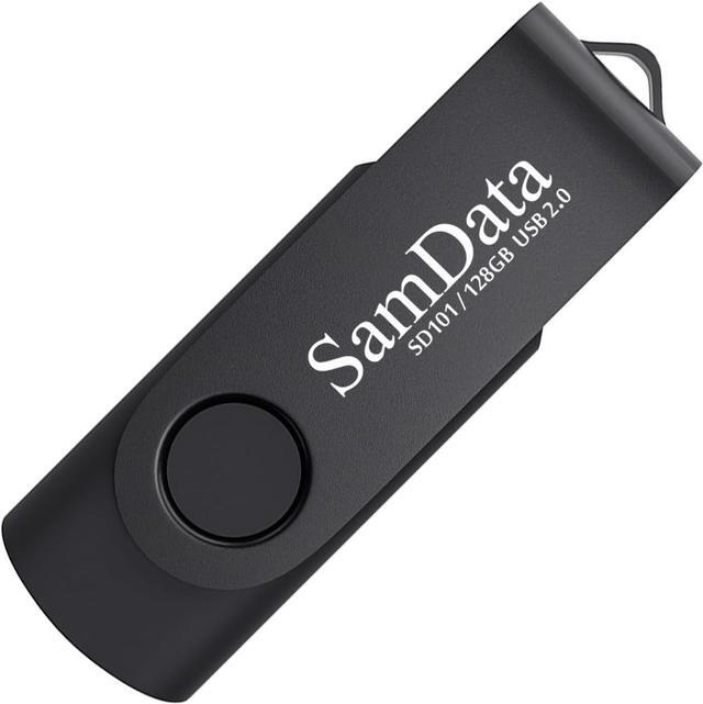 Alt view image 3 of 6 - 128GB USB Flash Drives 2 Pack 128GB Thumb Drives Memory Stick Jump Drive with LED Light for Storage and Backup (2 Pack Black)