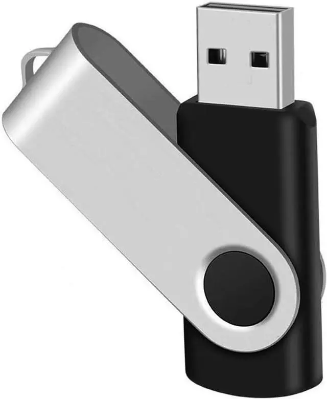 Alt view image 6 of 7 - 3PCS 1GB USB Flash Drive USB 2.0 Drive Swivel USB Stick Memory Stick Metal Pen Drive (Black)