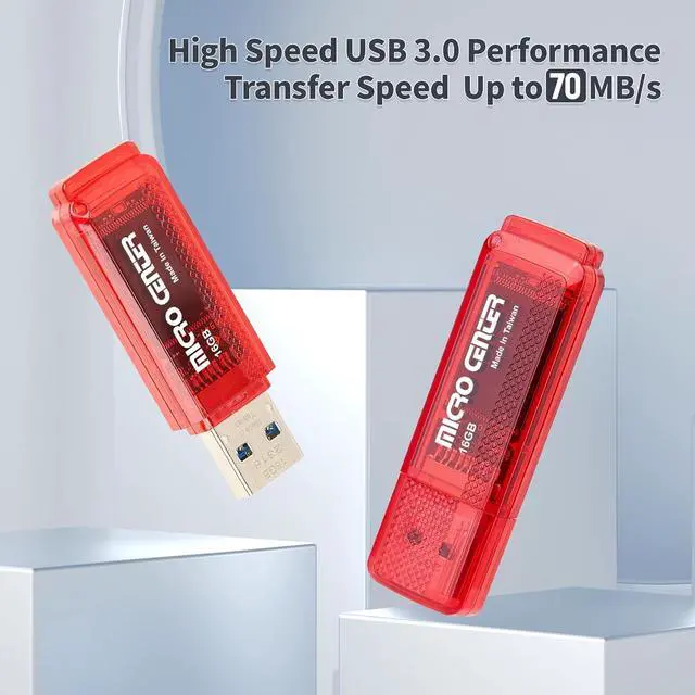 Alt view image 2 of 6 - Micro Center Super Speed 20 Pack 16GB USB 3.0 Flash Drive Memory Stick Thumb Drive Data Storage Jump Drive Bulk Much Faster Than USB2.0 Flash Drive Red