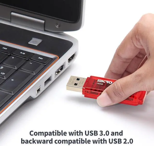 Alt view image 4 of 6 - Micro Center Super Speed 20 Pack 16GB USB 3.0 Flash Drive Memory Stick Thumb Drive Data Storage Jump Drive Bulk Much Faster Than USB2.0 Flash Drive Red