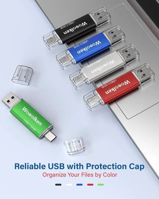 Alt view image 6 of 7 - USB C Flash Drive 32GB 10 Pack Type-C Flash Drive + USB 2.0 Thumb Drive OTG USB Drive Compatible with iPhone 15/Android Smartphone/Tablets/Computers