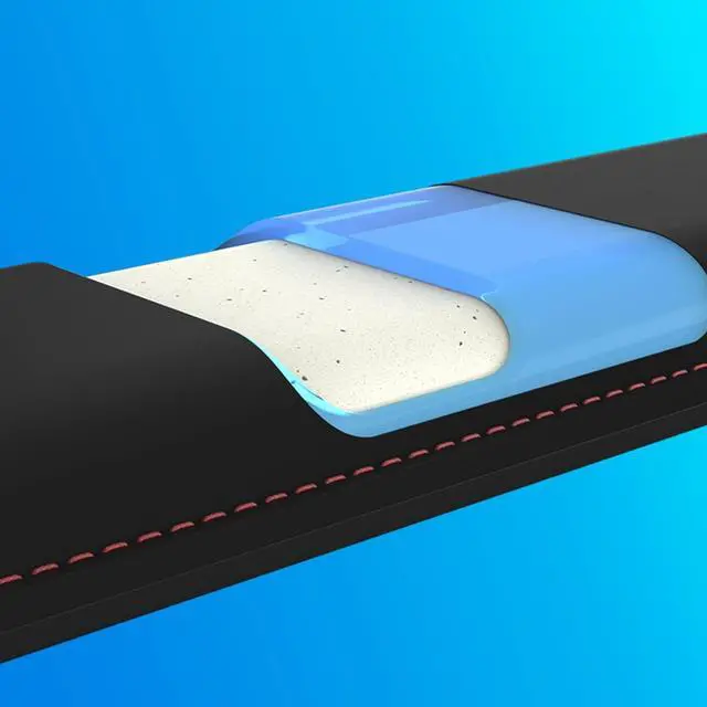 Alt view image 2 of 6 - Wrist Rest - Full Sized - Cooling Gel - Memory Foam - Anti-Slip - Ergonomic - Keyboard Accessory Black