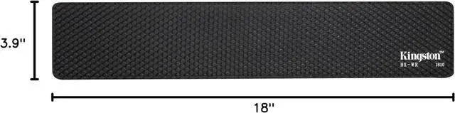 Alt view image 6 of 6 - Wrist Rest - Full Sized - Cooling Gel - Memory Foam - Anti-Slip - Ergonomic - Keyboard Accessory Black