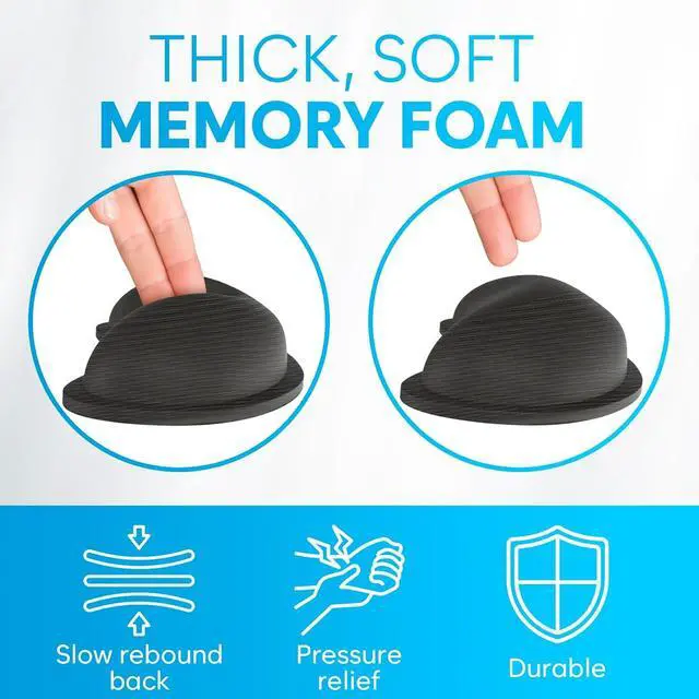 Alt view image 3 of 7 - Mouse & Keyboard Wrist Rest Set - Silky Gel Memory Foam - Ergonomic Wrist Rest for Computer Keyboard Wrist Pad for Keyboard + Wrist Rest for Mouse - for Gaming and Office - Pain Relief - Black