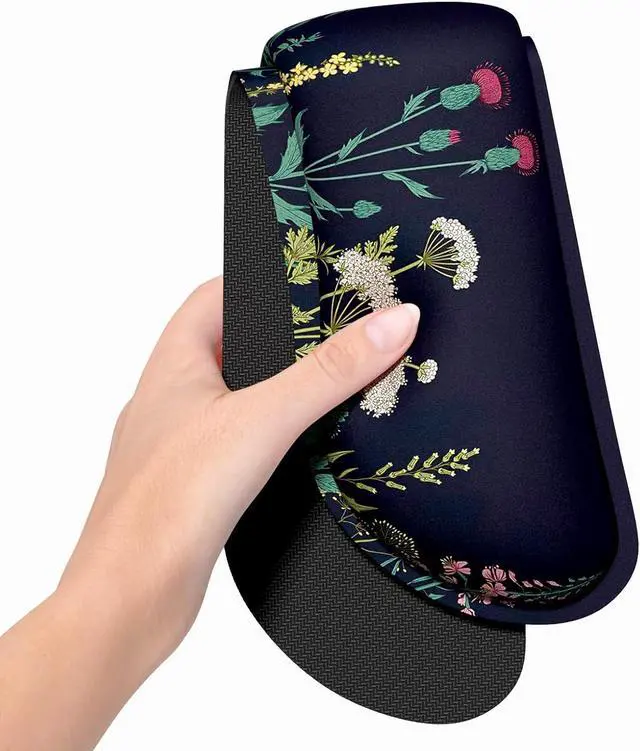 Alt view image 3 of 7 - Keyboard Wrist Rest Ergonomic Keyboard Mouse Wrist Support for Typing Pain Relief Wrist Rest for Computer Keyboard with Slip Resistant PU Base Cute Wrist Rest for Office Gaming Computer(Black)