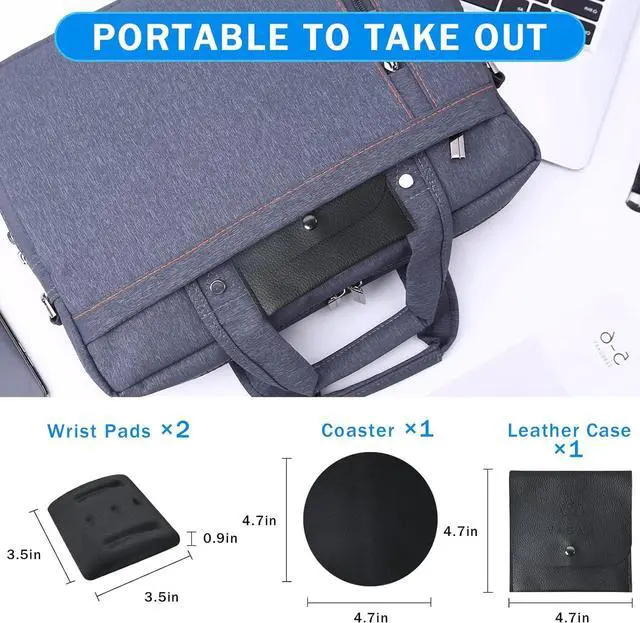Alt view image 5 of 6 - Wrist Rests for Laptop Laptop Wrist Support for Keyboard and Mouse Ergonomic Memory Foam Wrist Pads for Laptop Office Computer Comfortable Typing Wrist Pain & Carpal Tunnel Relief (Black)