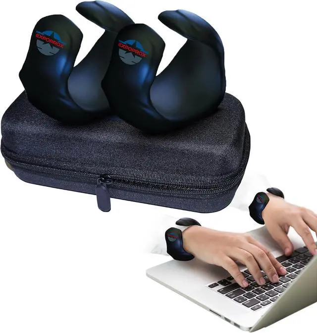 Main image of Wearable Gaming Wrist Rest for Keyboard Mouse pad Laptop and PC Work or Gamer Support. (Black S-M)