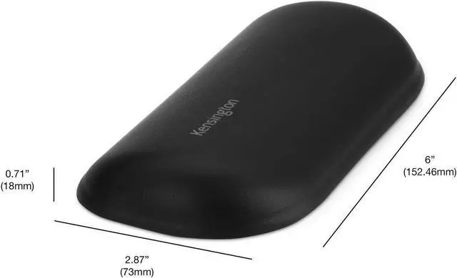 Alt view image 3 of 6 - ErgoSoft Wrist Rest for Standard Mouse Black (K52802WW) 2.9 x 0.7 x 6 inches