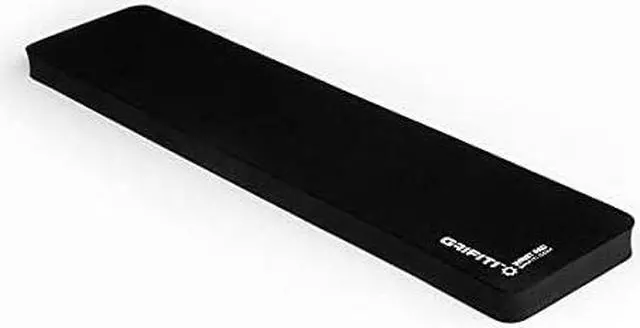 Alt view image 7 of 7 - Grifiti Fat Wrist Pad 17 in Black is a 4 Inch Wide Wrist Rest for Standard Keyboards and Mechanical Keyboards New Materials