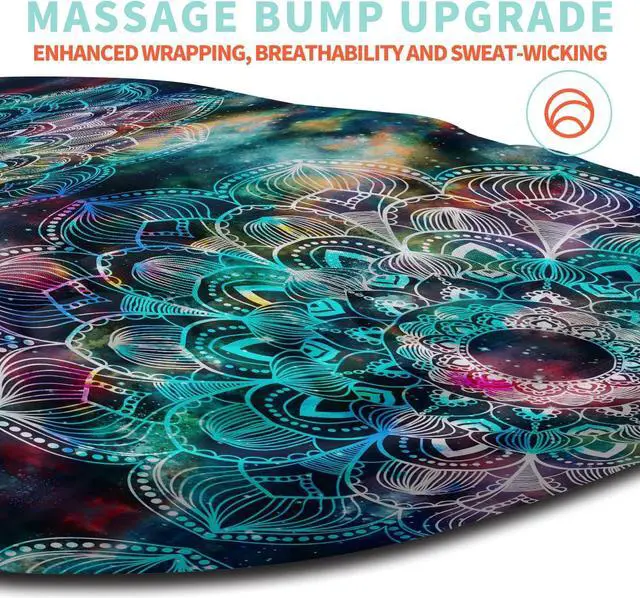 Alt view image 3 of 6 - Ergonomic Mouse Pad Wrist Support with Memory Foam Massage Bulge Carpal Tunnel Pain Relief Mousepad Wrist Rest for Mouse(12x8 inch Mandala)