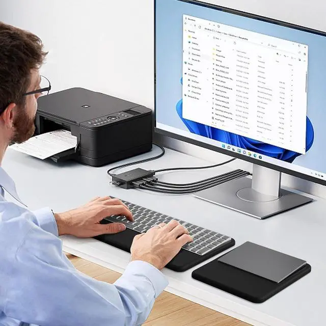 Alt view image 7 of 7 - Keyboard Wrist Rest Relieves Wrist Pain for Office and Typing Compatible with Wireless Magic Keyboard 2 with Numeric Keypad and Magic Keyboard with Touch ID (MQ052LL/A MK2C3LL/A)