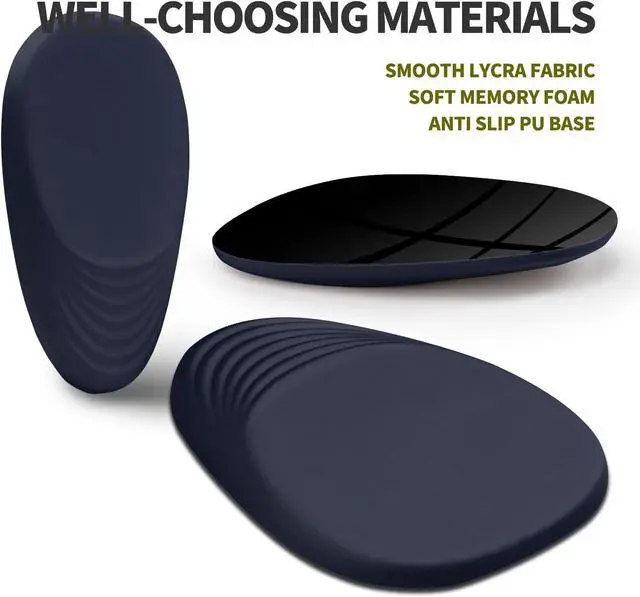 Alt view image 6 of 6 - Ergonomic Mouse Pad Wrist Support Terraced Slope Carpal Tunnel Wrist Pad for Mouse with Unibody Memory Foam Wrist Rest Pain Relief Mousepad (Dark Blue 11.8x7.9 in)