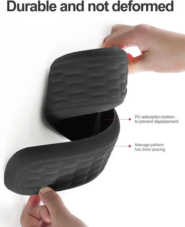 Alt view image 4 of 7 - VAYDEER Wrist Rest Set Keyboard and Mouse Wrist Rest Ergonomic Gel Pad for Desk Memory Foam Support for Office Gaming Computer Laptop Mac - Black