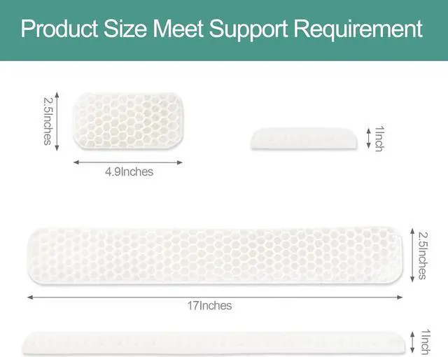 Alt view image 4 of 7 - Gel Computer Keyboard Wrist Rest Set Ergonomic Keyboard and Mouse Pad 2Pcs Upgrade Cooling Soft Breathable Wrist Support for Computer Office Studying Gaming 2-in-1