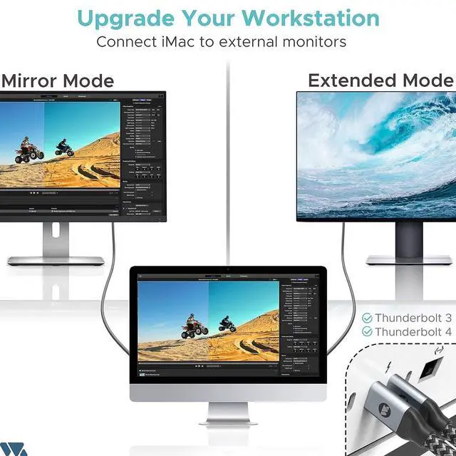 Alt view image 7 of 7 - WARRKY USB C to HDMI Cable 4K 60Hz[Anti-Interference, Gold-Plated Plugs] Aluminum HDR Type-C to HDMI 2.0 Cord, Thunderbolt 3/4/5 Compatible for iPhone 15/16 Series, MacBook, iMac, iPad Pro, Galaxy-6ft