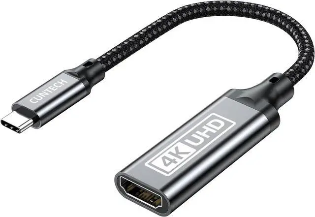 Main image of USB C to HDMI Adapter 4K@60Hz USB Type-C to HDMI Female Adapter [Thunderbolt 3/4 Compatible] for MacBook Pro/Air for iPhone16/15 Surface  Galaxy S25 S24 USB C Laptop Tablet Cell Phone