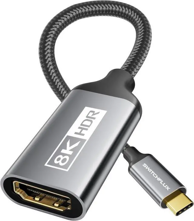 Main image of USB-C to HDMI 2.1 Adapter | 8K@60Hz 4K@144Hz 2K@165Hz High-Speed USB Type C 3.1 to HDMI 8K Converter [Thunderbolt 3/4 Compatible] for MacBook Pro/Air iPad Other USBC Laptops