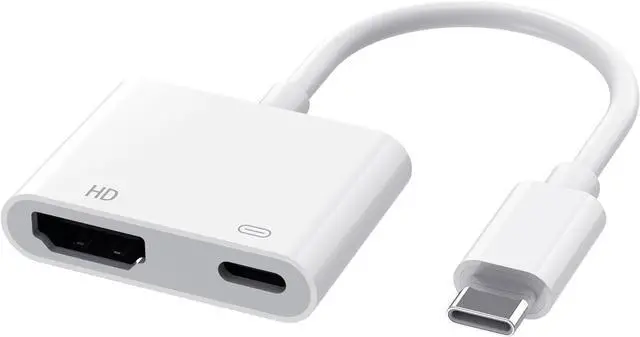 Main image of USB C to HDMI Adapter for iPhone 15/16 to TV Type C to HDMI Adapter with 100W Fast Charging and 4K@60Hz Compatible with iPhone15 iPhone16 MacBook Ipad