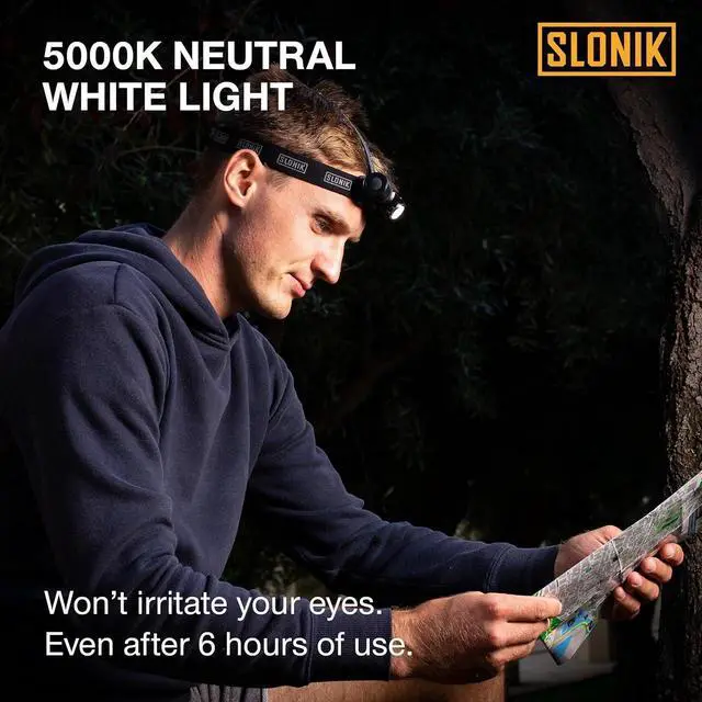 Alt view image 2 of 7 - Headlamp Rechargeable - 1000 Lumen LED USB Rechargeable Headlight - IPX4 Waterproof Head Lamp with Bright 60 ft Flashlight Beam - Hiking & Outdoor Camping Gear Black