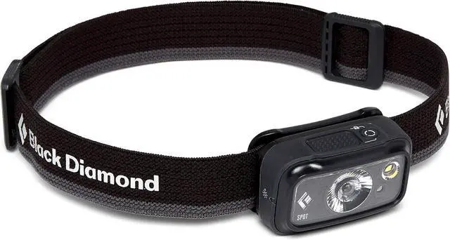 Main image of Black Diamond Spot 350 LED Headlamp Waterproof and Dimmable Battery Powered Headlamp for Camping Hiking Running Work with Red Light Headlamp Mode Graphite