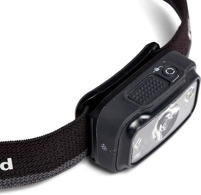Alt view image 5 of 5 - Black Diamond Spot 350 LED Headlamp Waterproof and Dimmable Battery Powered Headlamp for Camping Hiking Running Work with Red Light Headlamp Mode Graphite