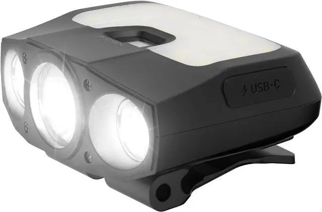 Main image of Capon 200H (Black) - LED Rechargeable Clip-On Cap Headlamp Lightweight Hat Light for Camping Running Hiking Emergency & Industrial Use Waterproof USB-C 55 Hours of Battery Life.