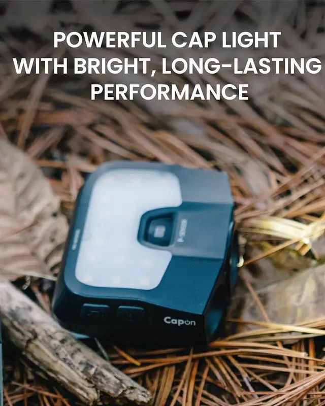 Alt view image 3 of 7 - Capon 200H (Black) - LED Rechargeable Clip-On Cap Headlamp Lightweight Hat Light for Camping Running Hiking Emergency & Industrial Use Waterproof USB-C 55 Hours of Battery Life.