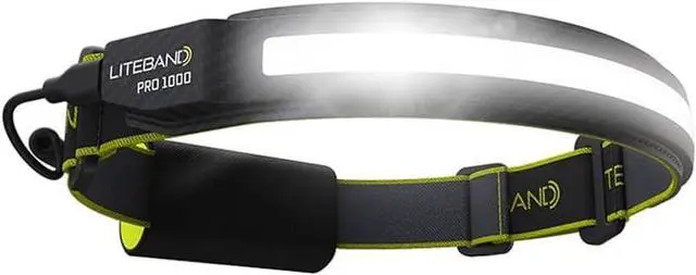 Main image of Rechargeable LED Headlamp -1000 Lumens Super Bright Head Lamp, Battery Powered Tactical Headlamps, Camping, Running, Hard Hat Light, Best Rated Hands Free Forehead Flashlight, Carbon