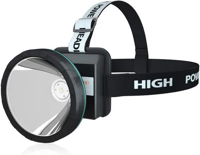 Main image of Bright Headlamp Rechargeable LED Torch for Mining Camping Hiking Fishing