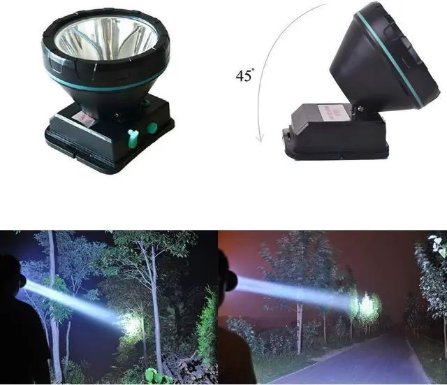 Alt view image 2 of 7 - Bright Headlamp Rechargeable LED Torch for Mining Camping Hiking Fishing