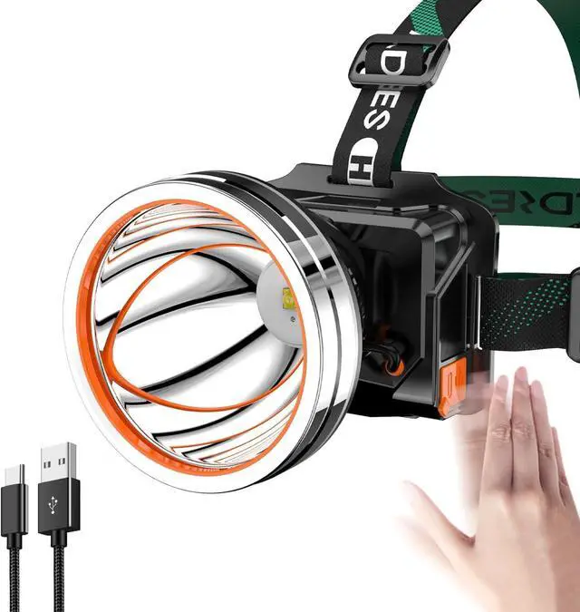 Main image of High Power LED Headlamp Super Bright Adult Motion Sensor Headlight Spotlight Waterproof Outdoor Hunting Light Flashlight Portable Head lamp for Fishing Camping Hiking Running