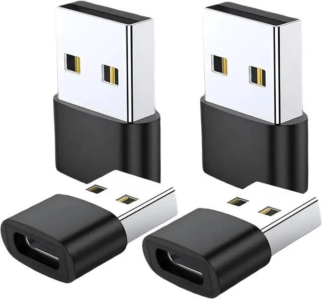 Main image of USB to USB C Adapter USB C Female To USB Male Super Fast Charging and OTG Adapter Converter Compatible with iPhone 15 14 13 12 11 Pro Max Plus iPad Pro Air 5 Mini 6  Galaxy S24/S23/S22 (4 Pack)