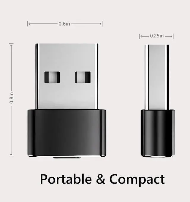 Alt view image 7 of 7 - USB to USB C Adapter USB C Female To USB Male Super Fast Charging and OTG Adapter Converter Compatible with iPhone 15 14 13 12 11 Pro Max Plus iPad Pro Air 5 Mini 6  Galaxy S24/S23/S22 (4 Pack)