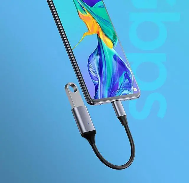 Alt view image 3 of 4 - Android OTG Cable Compatible with  Galaxy A16 5G 4G Moto G 5G 2025 2024 S25 Ultra Plus USB C Adapter USB 3.0 Female On The Go Flash Drive