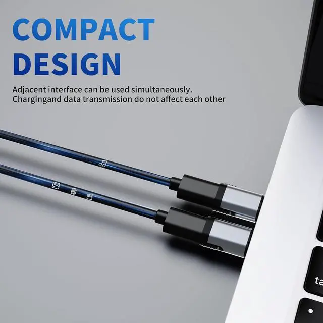 Alt view image 3 of 7 - 3CS 240W USB C Magnetic Adapter 2Pack Straight Magnetic USB C Adapters with 4 Connectors 24Pin Fast Charge 40Gbps 8K 60Hz for Thunderbolt 3/4 MacBook Pro/Air/ PS5 PSVR2 and More Type C Devices
