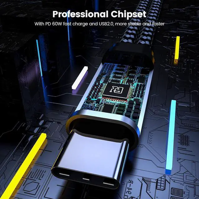 Alt view image 6 of 6 - USB C OTG with Charging USB c OTG adapter Type C OTG Splitter with 60W PD Fast Charge Compatible for steam deck Galaxy S24 Switch Google Chromecast with Google TV Onn Pi-KVM 3D Printer Octa4a Pixel4